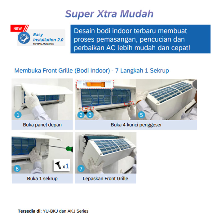 Panasonic AC Ecolite Inverter YU Series 1 PK - CS/CU-YU9BKJ